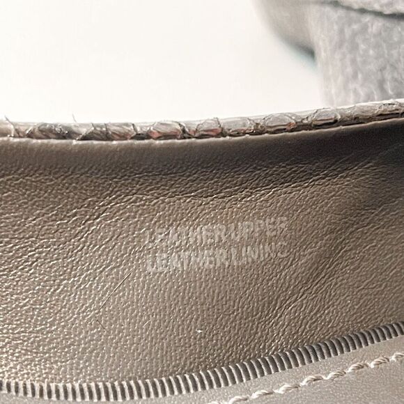 Vera Wang Metallic Pewter Round Toe Ballet Flats 8 - Picture 6 of 8